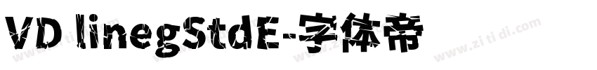VD linegStdE字体转换
